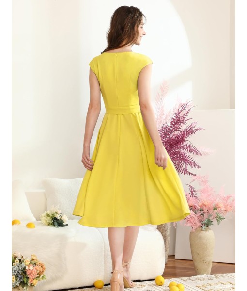 DRESSTELLS Women's Cocktail Dresses, Formal Wedding Guest Church Modest Party Prom Dress 2025