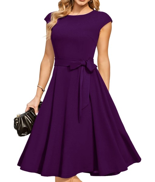 DRESSTELLS Women's Cocktail Dresses, Formal Wedding Guest Church Modest Party Prom Dress 2025