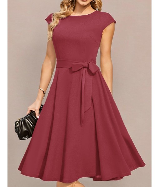DRESSTELLS Women's Cocktail Dresses, Formal Wedding Guest Church Modest Party Prom Dress 2025