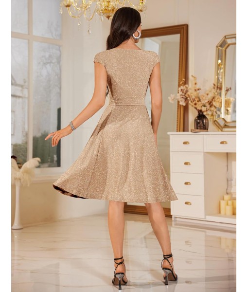 DRESSTELLS Women's Cocktail Dresses, Formal Wedding Guest Church Modest Party Prom Dress 2025