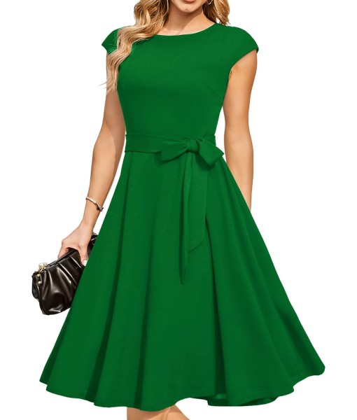DRESSTELLS Women's Cocktail Dresses, Formal Wedding Guest Church Modest Party Prom Dress 2025