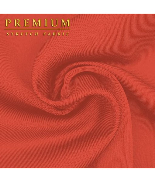 Hybrid & Company Women's Premium Nylon Ponte Stretch High Waist Pencil Suit Skirt Below Knee