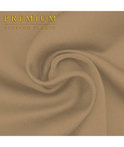 Hybrid & Company Women's Premium Nylon Ponte Stretch High Waist Pencil Suit Skirt Below Knee