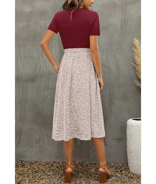 Zattcas Women 2025 Summer Dress Short Sleeve Ribbed Teacher Church Modest Business Casual Work Outfits Midi Dress