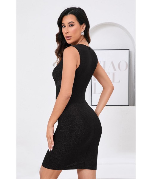 IHOT Women's Sexy V Neck Sleeveless Faux Wrap Ruched Bodycon Casual Party Club Cocktail Dress
