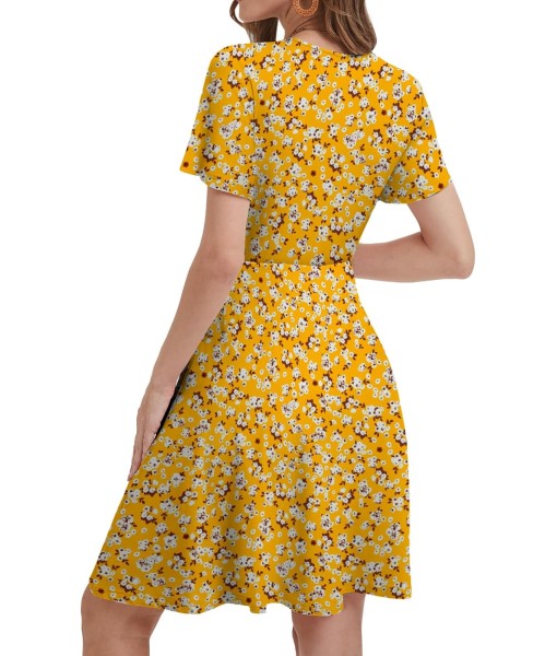 MixShe Sundresses for Women 2025 Floral Summer Elegant Beach Classy Fashion Casual Outfit Plus Size