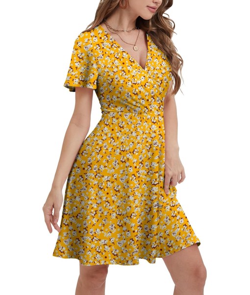 MixShe Sundresses for Women 2025 Floral Summer Elegant Beach Classy Fashion Casual Outfit Plus Size