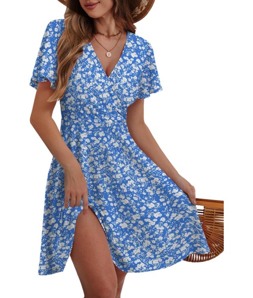 MixShe Sundresses for Women 2025 Floral Summer Elegant Beach Classy Fashion Casual Outfit Plus Size