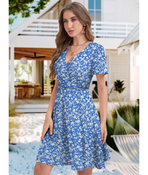 MixShe Sundresses for Women 2025 Floral Summer Elegant Beach Classy Fashion Casual Outfit Plus Size