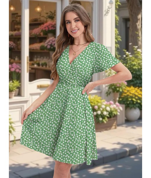MixShe Sundresses for Women 2025 Floral Summer Elegant Beach Classy Fashion Casual Outfit Plus Size