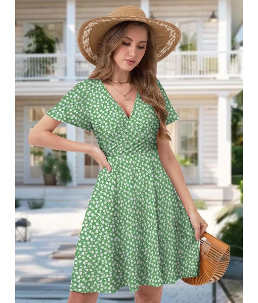 MixShe Sundresses for Women 2025 Floral Summer Elegant Beach Classy Fashion Casual Outfit Plus Size