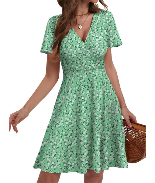 MixShe Sundresses for Women 2025 Floral Summer Elegant Beach Classy Fashion Casual Outfit Plus Size