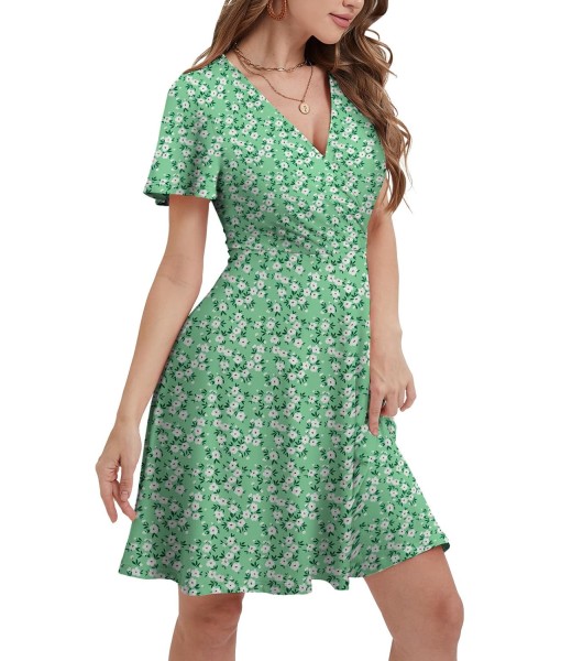 MixShe Sundresses for Women 2025 Floral Summer Elegant Beach Classy Fashion Casual Outfit Plus Size