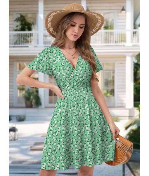MixShe Sundresses for Women 2025 Floral Summer Elegant Beach Classy Fashion Casual Outfit Plus Size