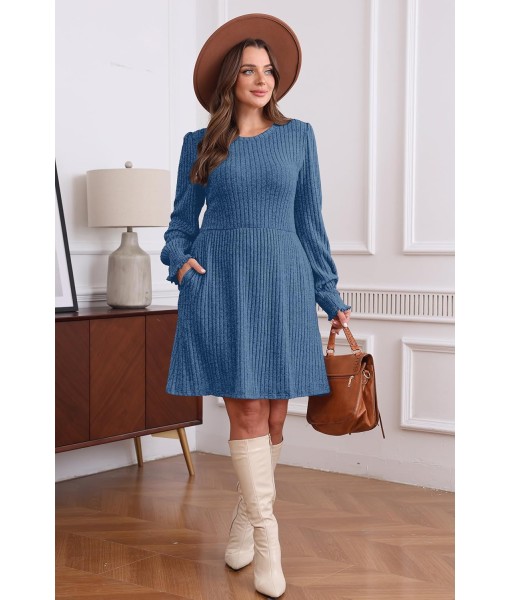 SAMPEEL Dresses for Women 2025 Long Sleeve Fall Fashion Casual Sweater Dress Trendy Outifts