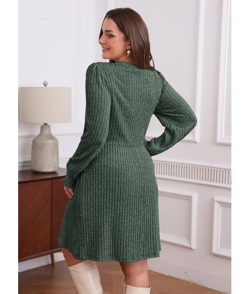 SAMPEEL Dresses for Women 2025 Long Sleeve Fall Fashion Casual Sweater Dress Trendy Outifts