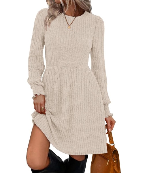 SAMPEEL Dresses for Women 2025 Long Sleeve Fall Fashion Casual Sweater Dress Trendy Outifts