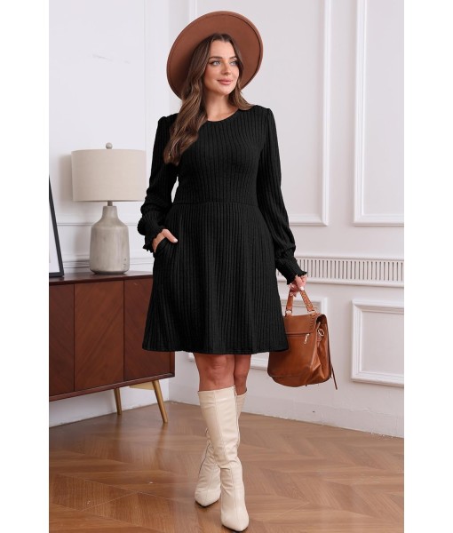 SAMPEEL Dresses for Women 2025 Long Sleeve Fall Fashion Casual Sweater Dress Trendy Outifts