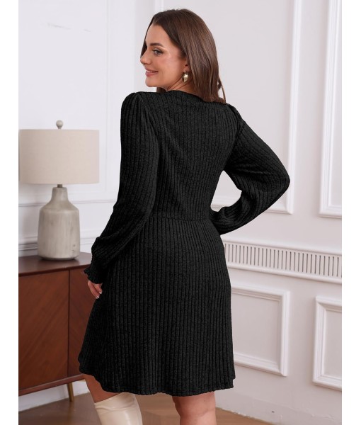 SAMPEEL Dresses for Women 2025 Long Sleeve Fall Fashion Casual Sweater Dress Trendy Outifts
