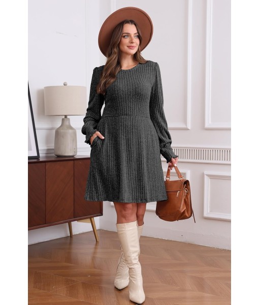 SAMPEEL Dresses for Women 2025 Long Sleeve Fall Fashion Casual Sweater Dress Trendy Outifts