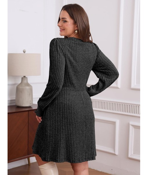 SAMPEEL Dresses for Women 2025 Long Sleeve Fall Fashion Casual Sweater Dress Trendy Outifts