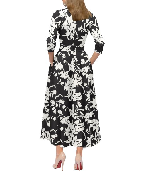 Simple Flavor Women's Vintage Dress Sleeveless O-Neck Party Cocktail Dress