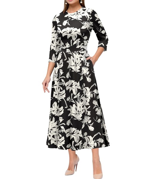 Simple Flavor Women's Vintage Dress Sleeveless O-Neck Party Cocktail Dress