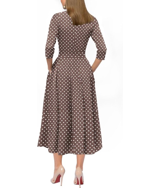 Simple Flavor Women's Vintage Dress Sleeveless O-Neck Party Cocktail Dress