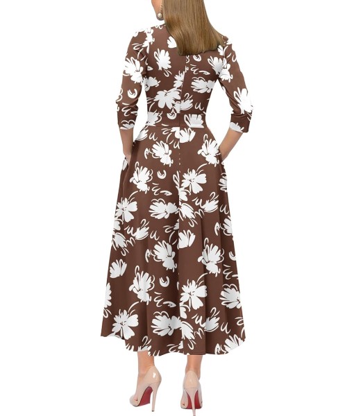 Simple Flavor Women's Vintage Dress Sleeveless O-Neck Party Cocktail Dress