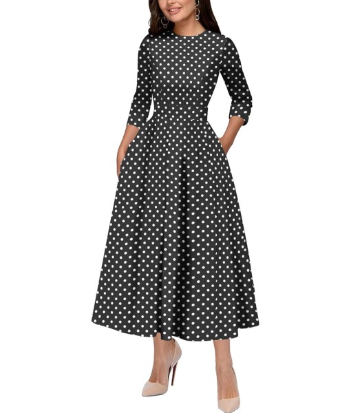 Simple Flavor Women's Vintage Dress Sleeveless O-Neck Party Cocktail Dress