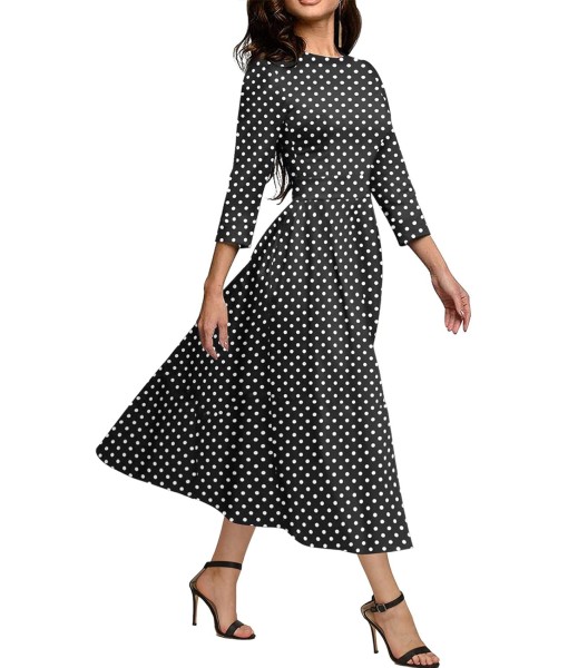 Simple Flavor Women's Vintage Dress Sleeveless O-Neck Party Cocktail Dress