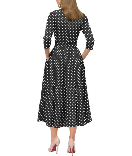 Simple Flavor Women's Vintage Dress Sleeveless O-Neck Party Cocktail Dress