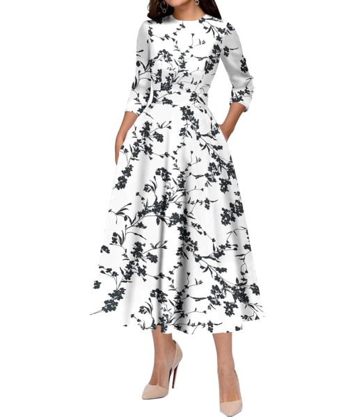 Simple Flavor Women's Vintage Dress Sleeveless O-Neck Party Cocktail Dress