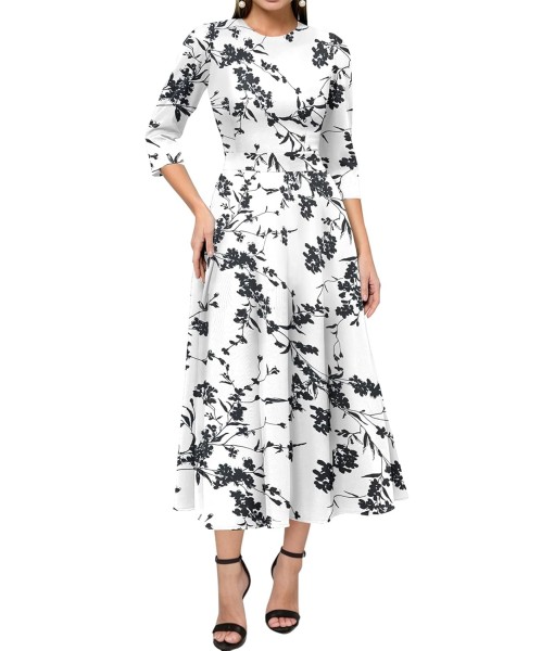 Simple Flavor Women's Vintage Dress Sleeveless O-Neck Party Cocktail Dress