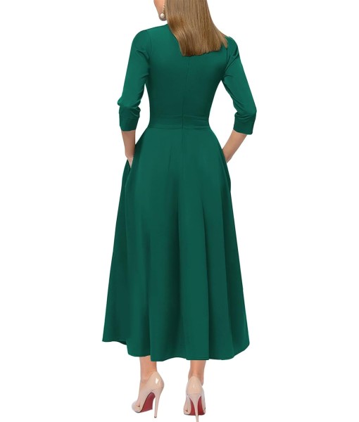 Simple Flavor Women's Vintage Dress Sleeveless O-Neck Party Cocktail Dress