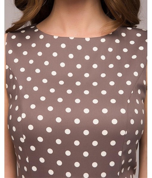 Simple Flavor Women's Vintage Dress Sleeveless O-Neck Party Cocktail Dress