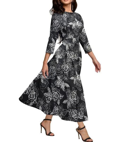Simple Flavor Women's Vintage Dress Sleeveless O-Neck Party Cocktail Dress