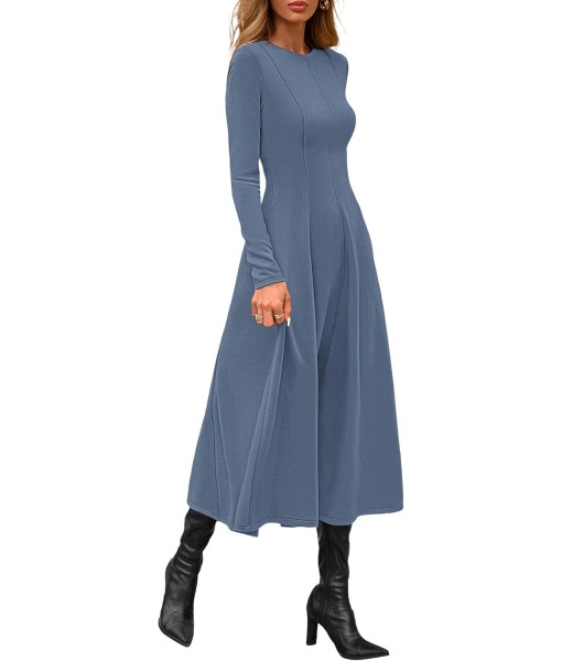 PRETTYGARDEN Cocktail Dresses for Women 2025 Elegant Classy Fall Long Sleeve Midi A Line Flowy Modest Winter Party Dress