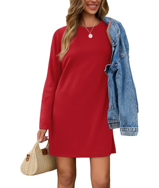 SAMPEEL Dresses for Women 2025 Casual Long Sleeve Cozy Tshirt Dress Fashion Fall Outfits