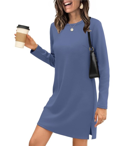 SAMPEEL Dresses for Women 2025 Casual Long Sleeve Cozy Tshirt Dress Fashion Fall Outfits