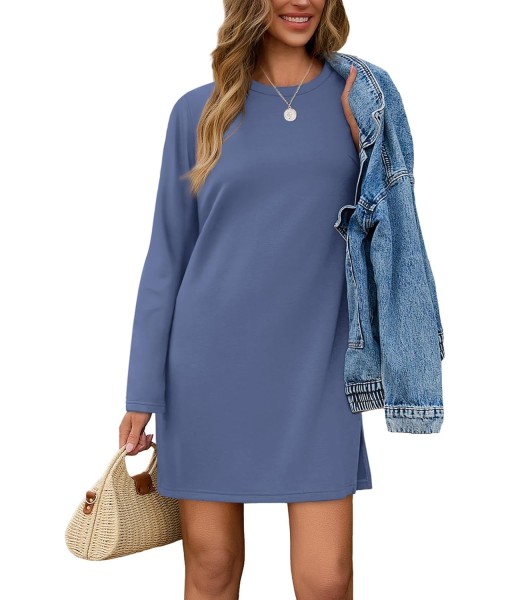 SAMPEEL Dresses for Women 2025 Casual Long Sleeve Cozy Tshirt Dress Fashion Fall Outfits