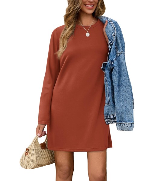 SAMPEEL Dresses for Women 2025 Casual Long Sleeve Cozy Tshirt Dress Fashion Fall Outfits