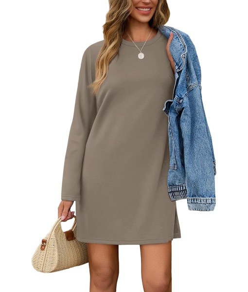 SAMPEEL Dresses for Women 2025 Casual Long Sleeve Cozy Tshirt Dress Fashion Fall Outfits