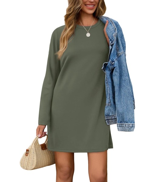 SAMPEEL Dresses for Women 2025 Casual Long Sleeve Cozy Tshirt Dress Fashion Fall Outfits