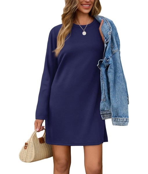 SAMPEEL Dresses for Women 2025 Casual Long Sleeve Cozy Tshirt Dress Fashion Fall Outfits