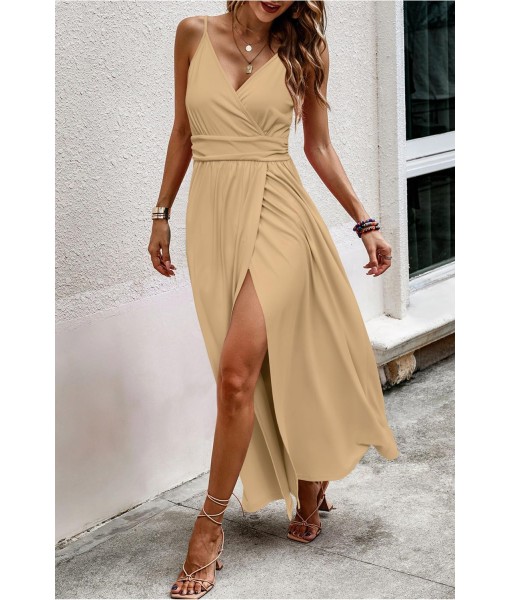 Newshows Women Summer 2025 Maxi Dress Vacation Floral Spaghetti Strap Spring Casual Boho Split Beach Long Flowy Sundress