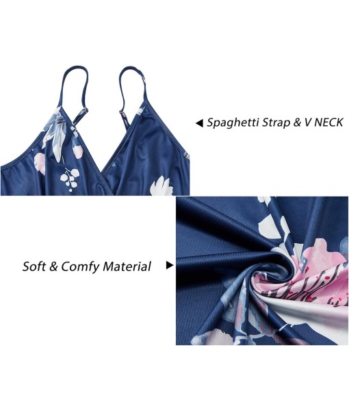 Newshows Women Summer 2025 Maxi Dress Vacation Floral Spaghetti Strap Spring Casual Boho Split Beach Long Flowy Sundress