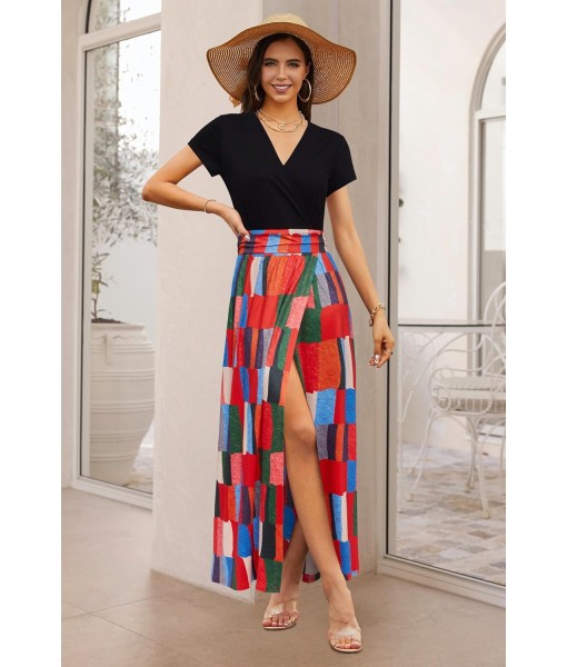 Newshows Women Summer 2025 Maxi Dress Vacation Floral Spaghetti Strap Spring Casual Boho Split Beach Long Flowy Sundress