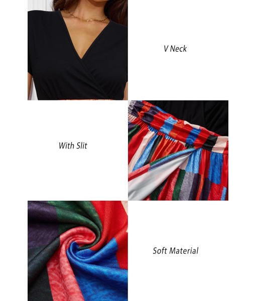 Newshows Women Summer 2025 Maxi Dress Vacation Floral Spaghetti Strap Spring Casual Boho Split Beach Long Flowy Sundress