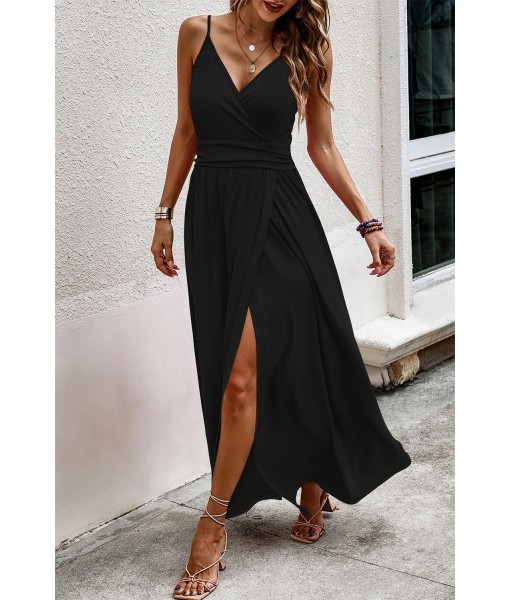 Newshows Women Summer 2025 Maxi Dress Vacation Floral Spaghetti Strap Spring Casual Boho Split Beach Long Flowy Sundress